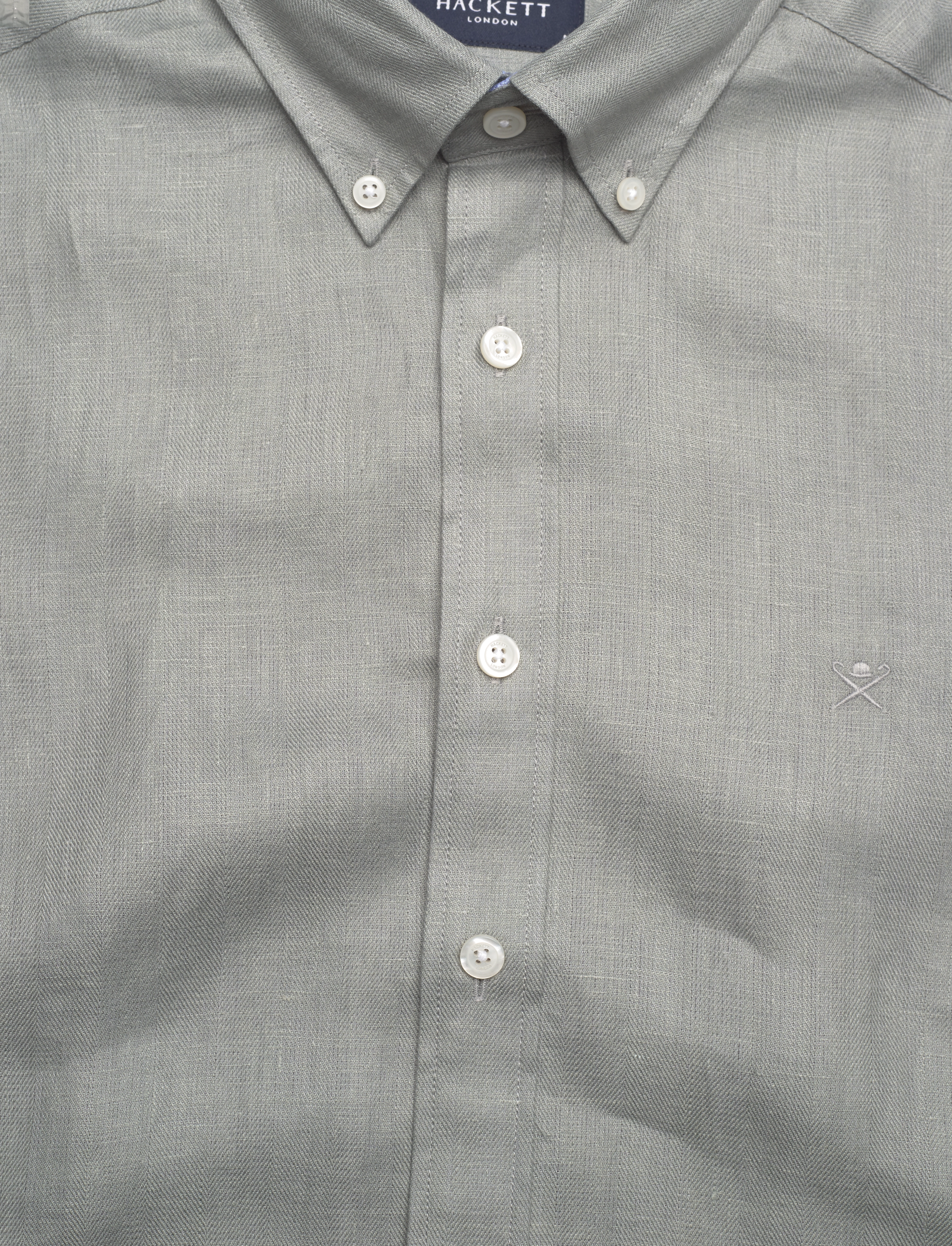 Hackett London - LINEN HERRINGBONE - green - 2