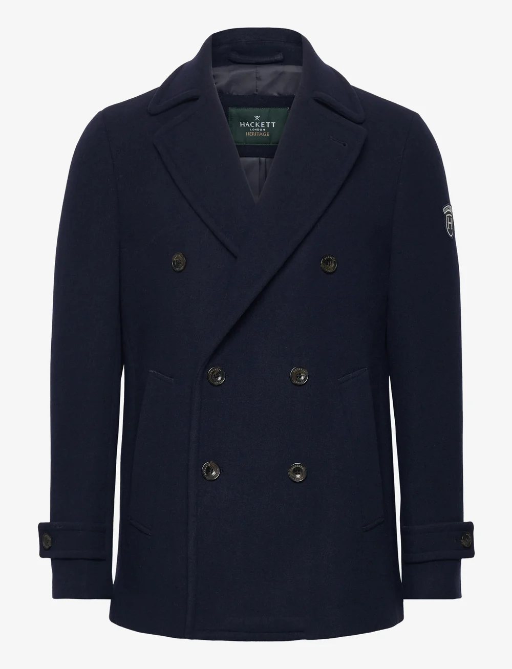 Hackett London - GREENWICH PEACOAT - villased mantlid - midnight blue - 0
