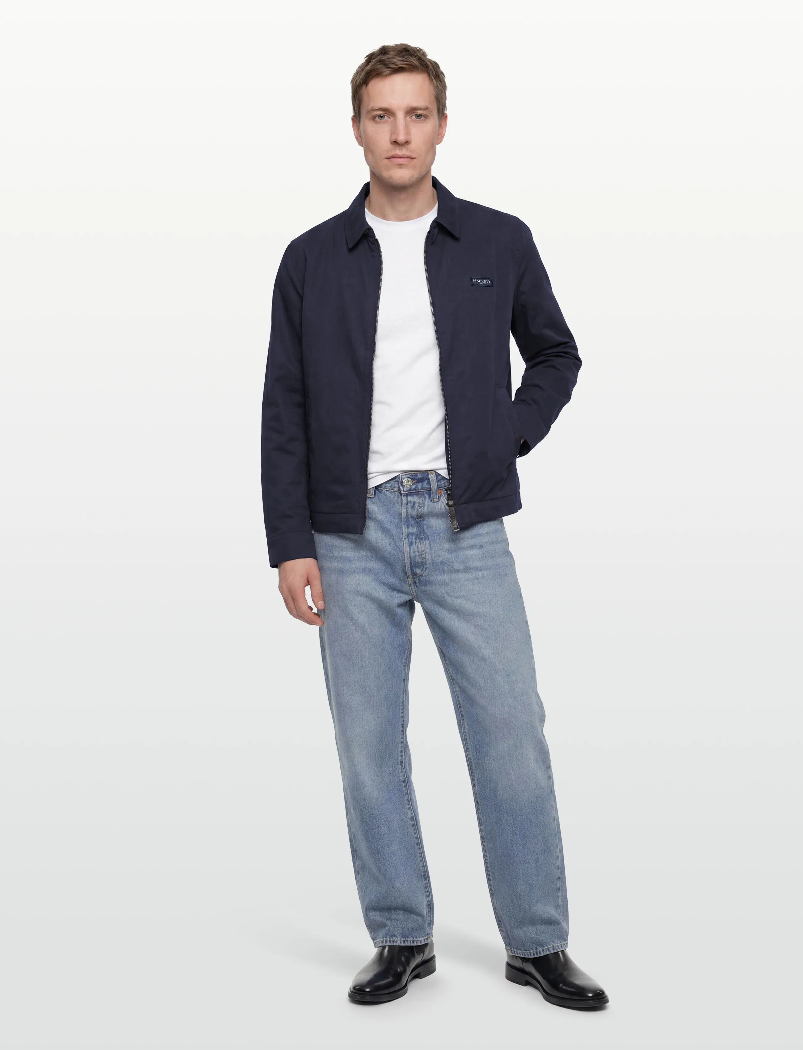 Hackett London HERITAGE COACH JKT - Kurtki - OLD NAVY / navy