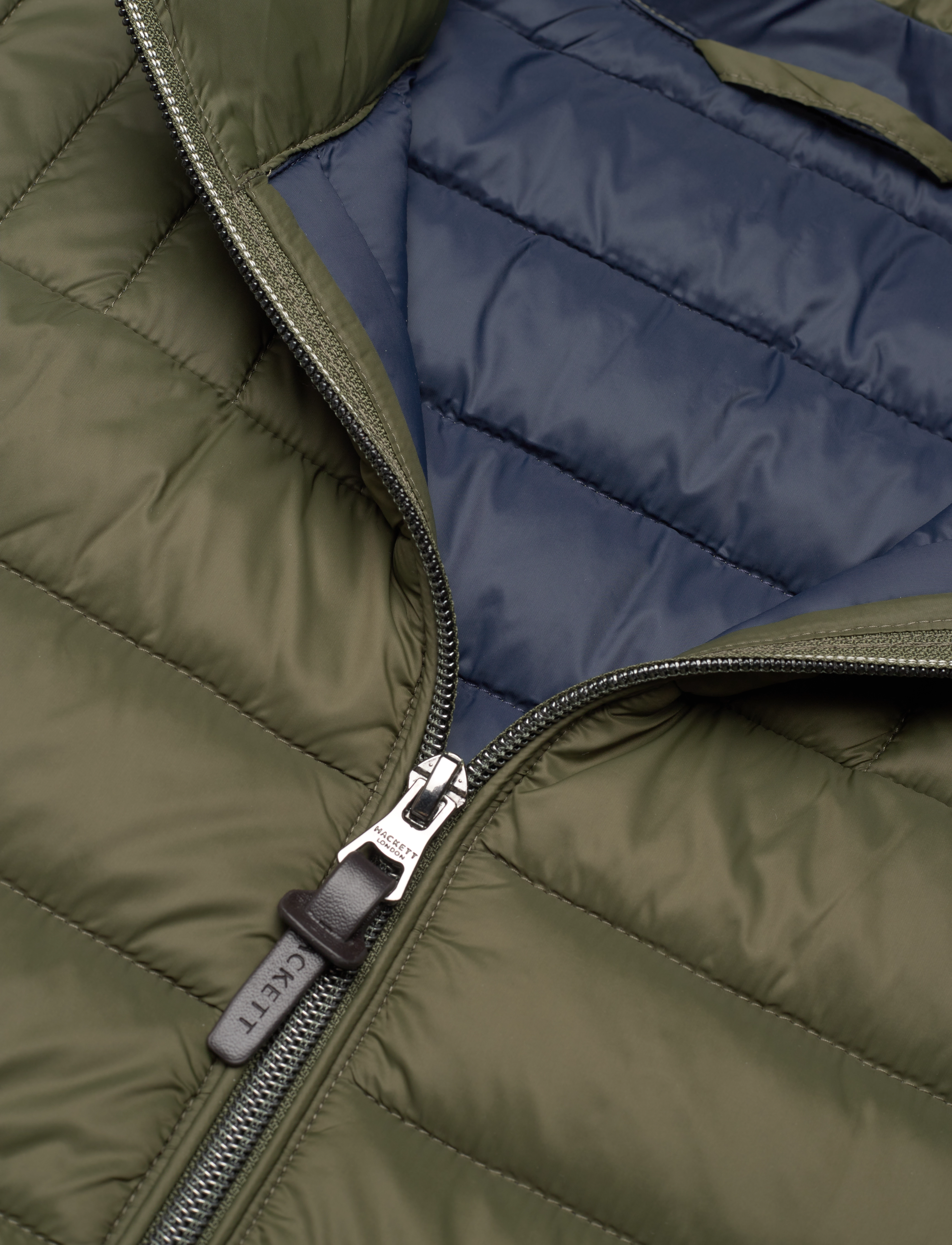Hackett London - ULTRA LW GILET - khaki green - 2