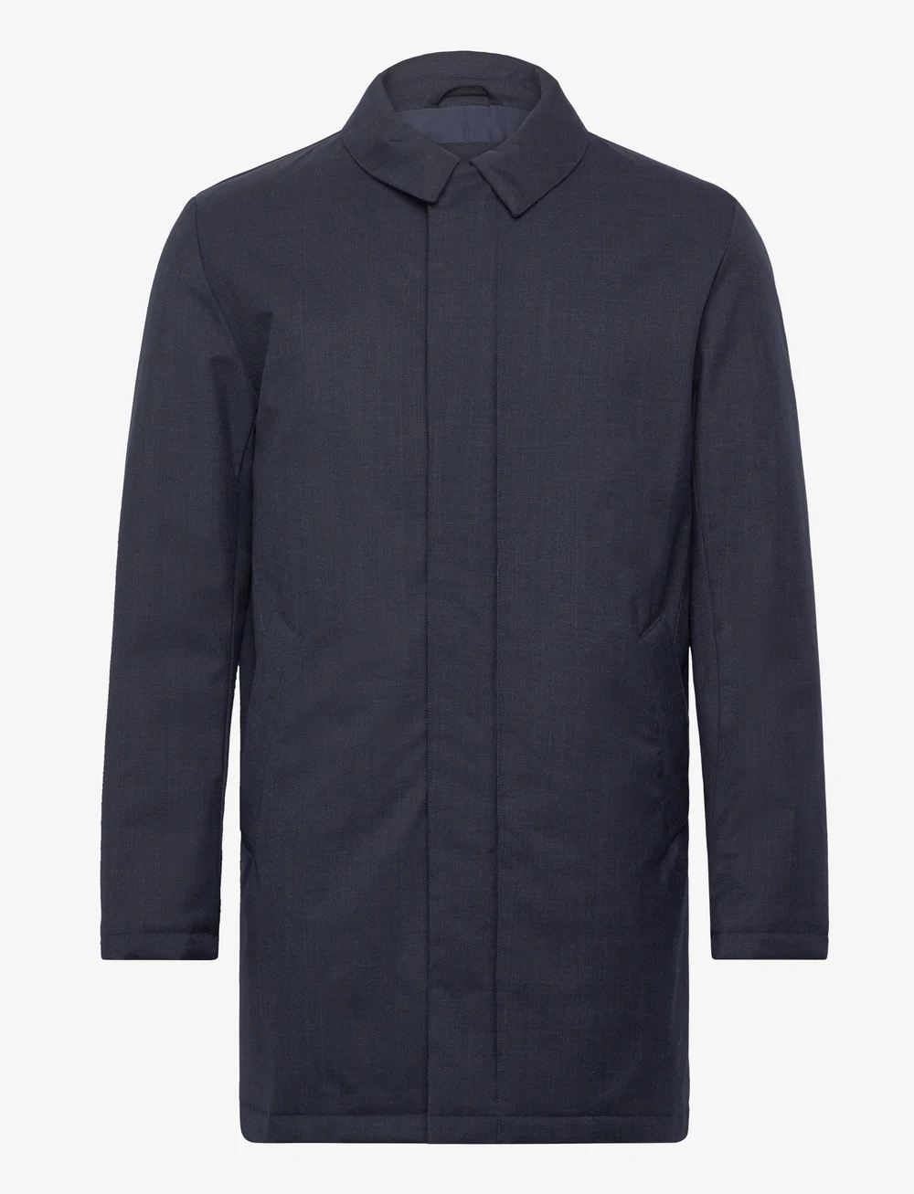 Hackett London - MELANGE PADDED MAC - winterjacken - dark blue - 2
