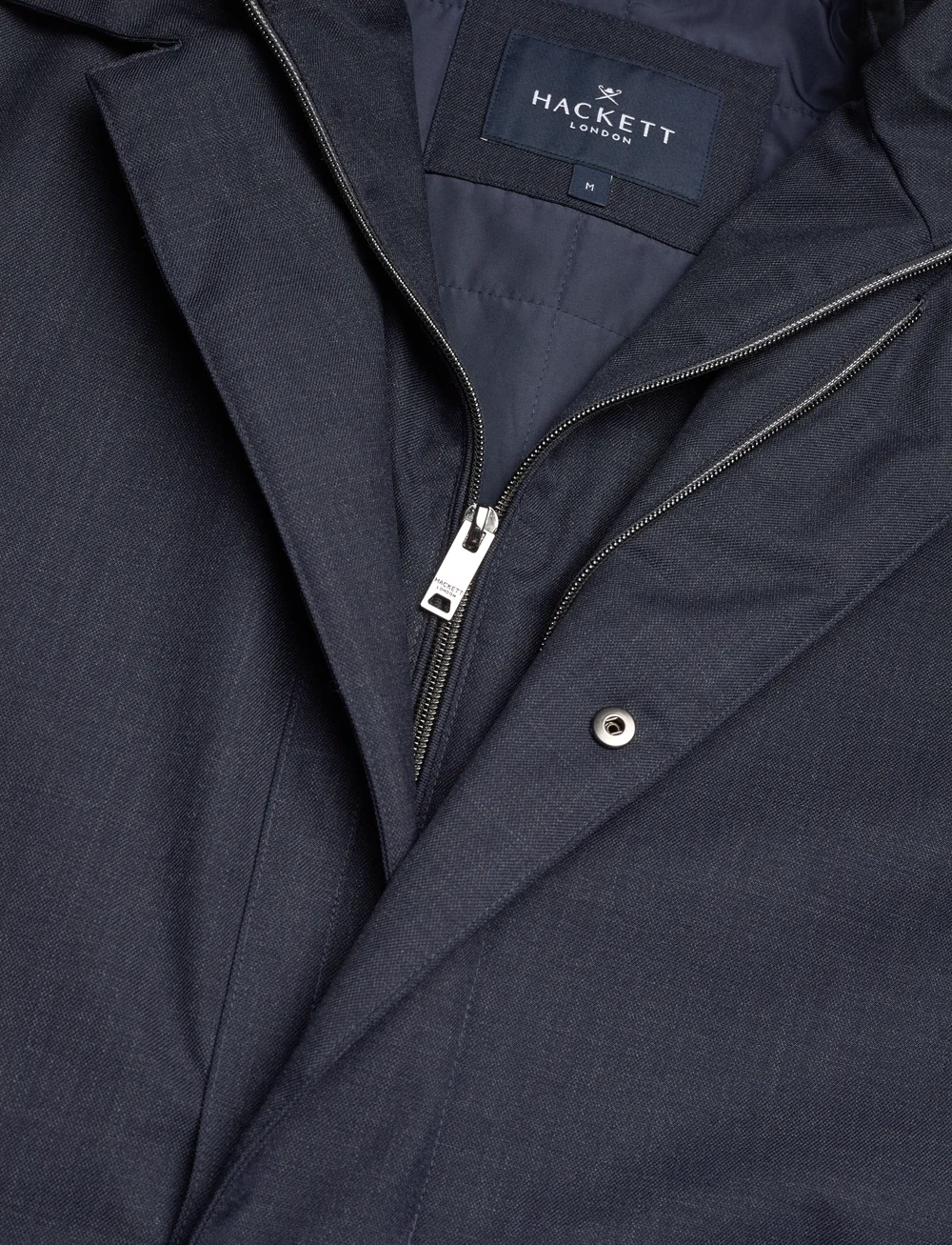 Hackett London - MELANGE PADDED MAC - winterjacken - dark blue - 3