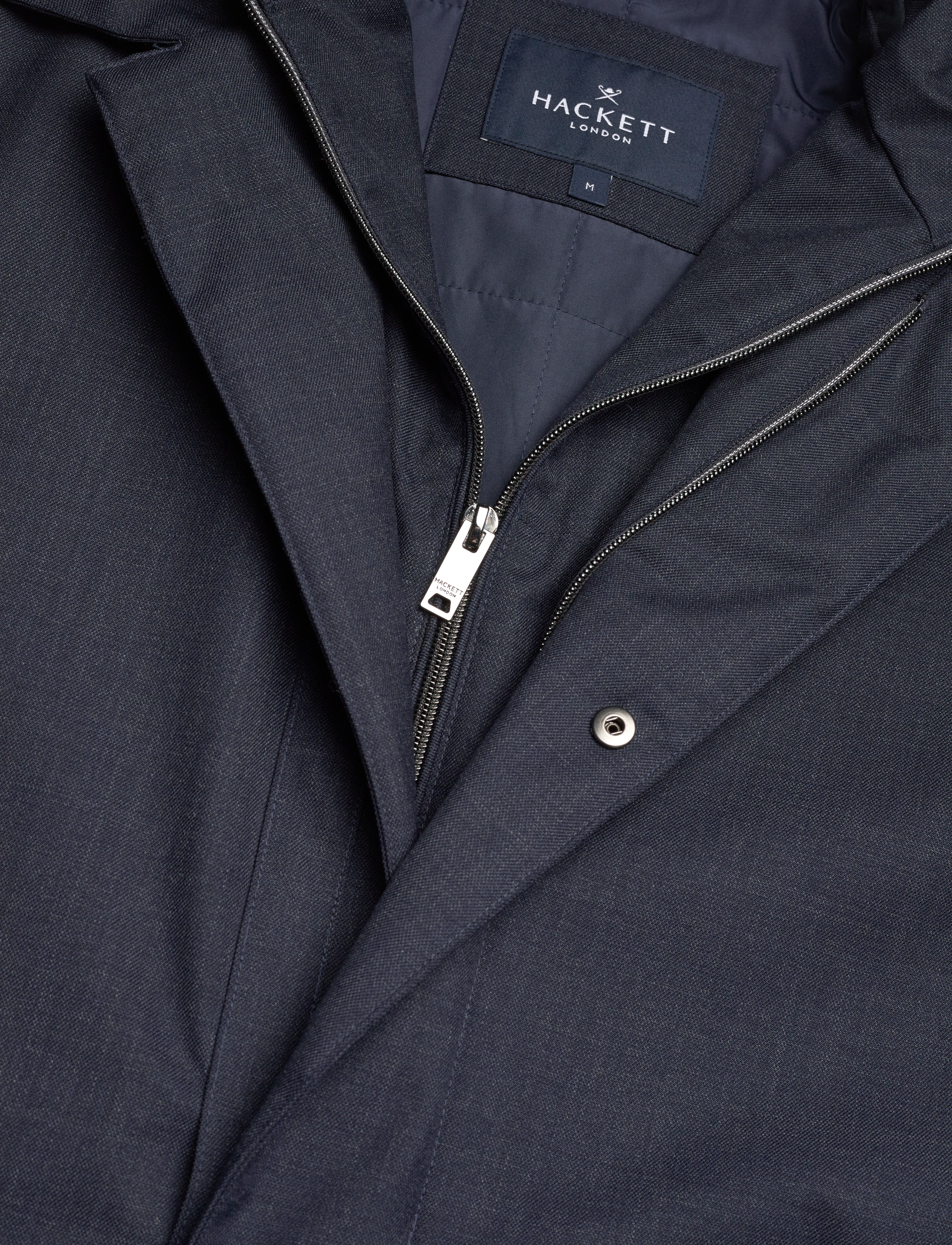 Hackett London - MELANGE PADDED MAC - dark blue - 3