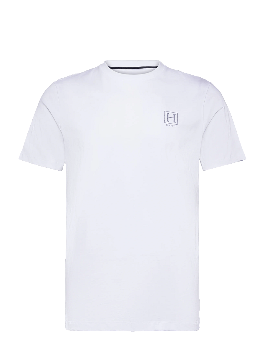 Hackett London - HERITAGE H SMALL LOGO - lühikeste varrukatega t-särgid - optic white - 1