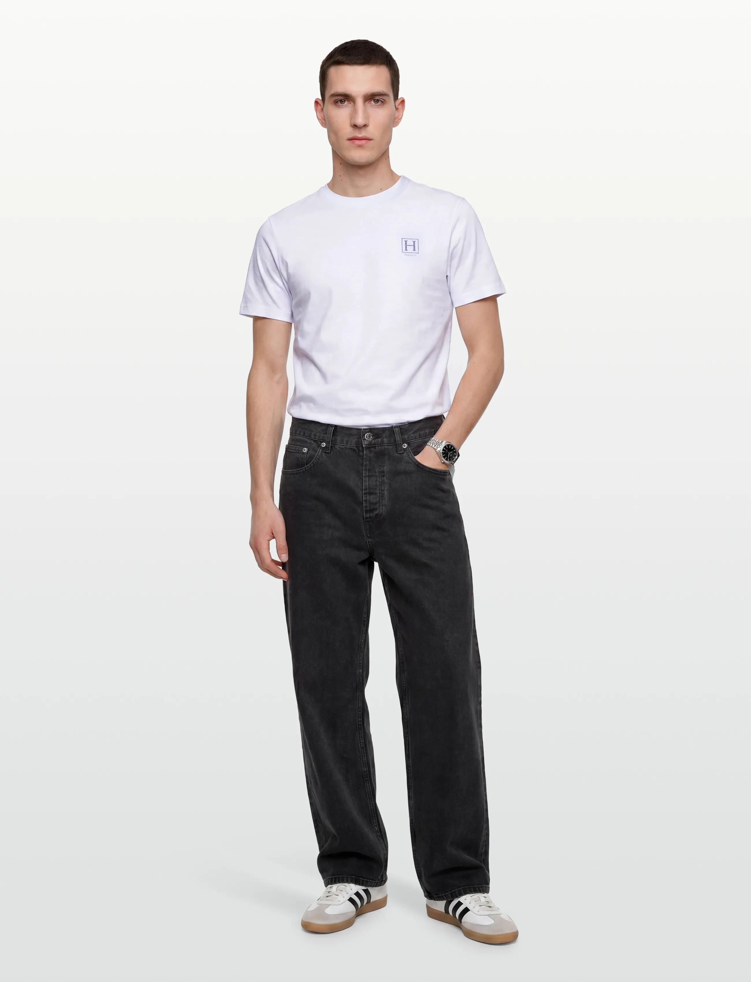 Hackett London HERITAGE H SMALL LOGO - Clothing - OPTIC WHITE / white