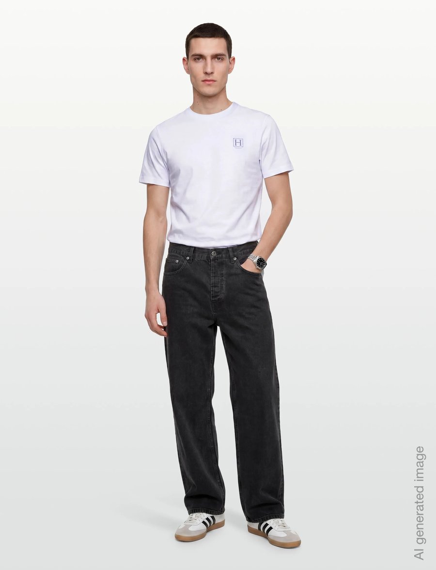 Hackett London - HERITAGE H SMALL LOGO - lühikeste varrukatega t-särgid - optic white - 0