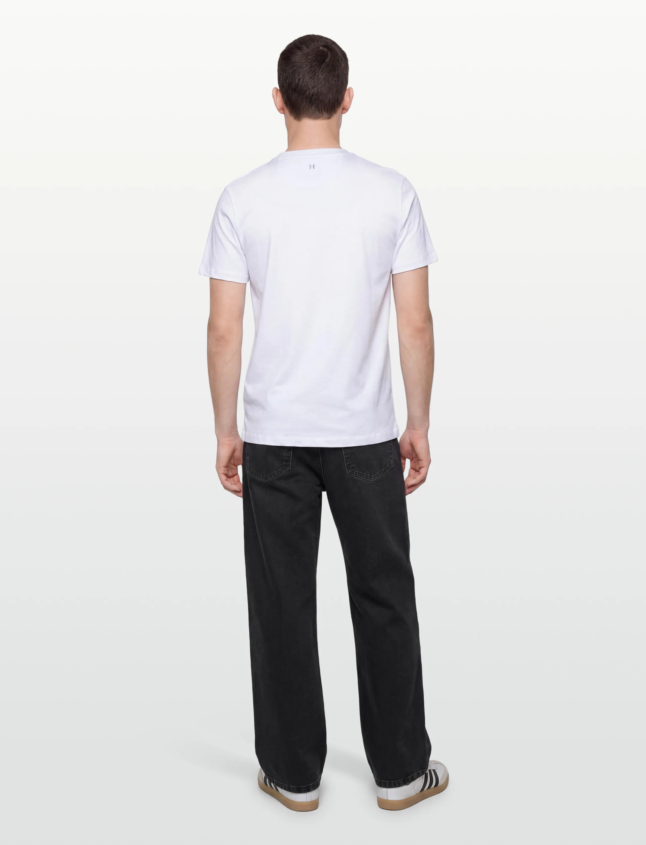 Hackett London - HERITAGE H SMALL LOGO - short-sleeved t-shirts - optic white - 4