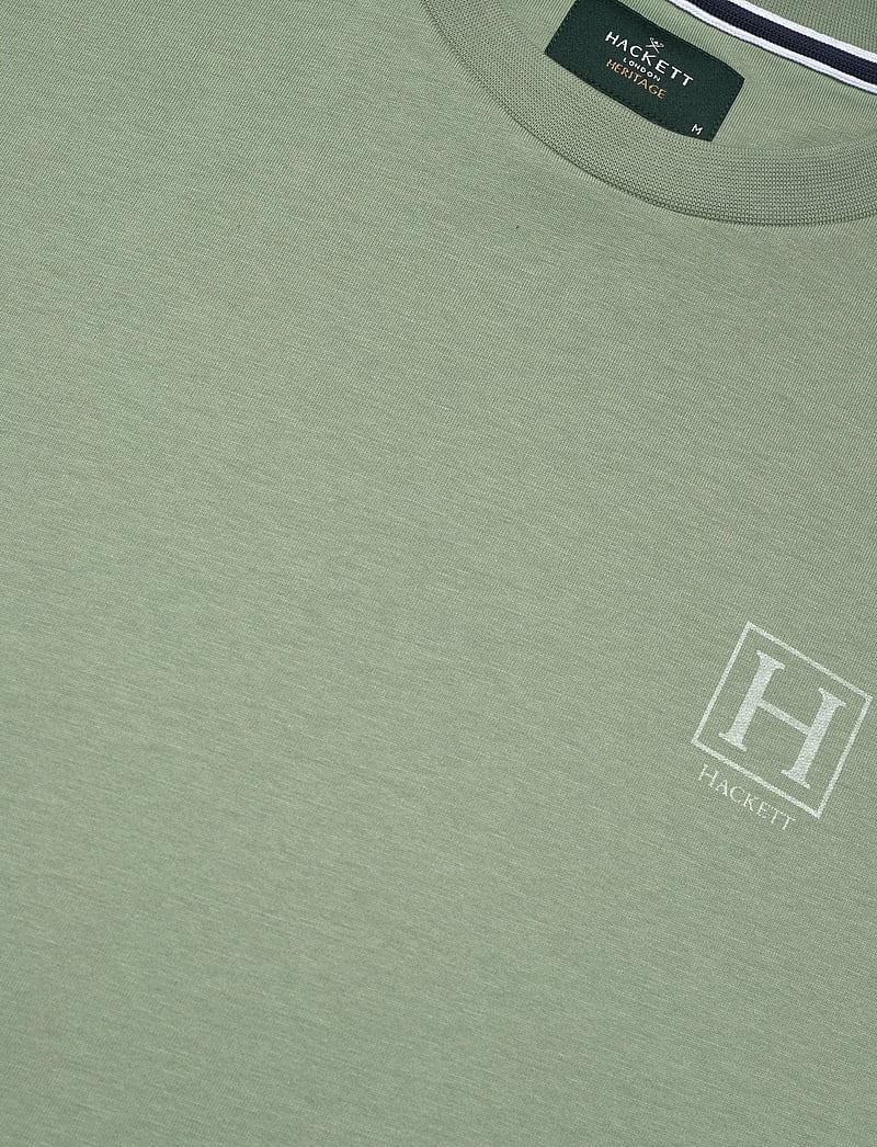 Hackett London - HERITAGE H SMALL LOGO - kurzärmelig - sage green - 2