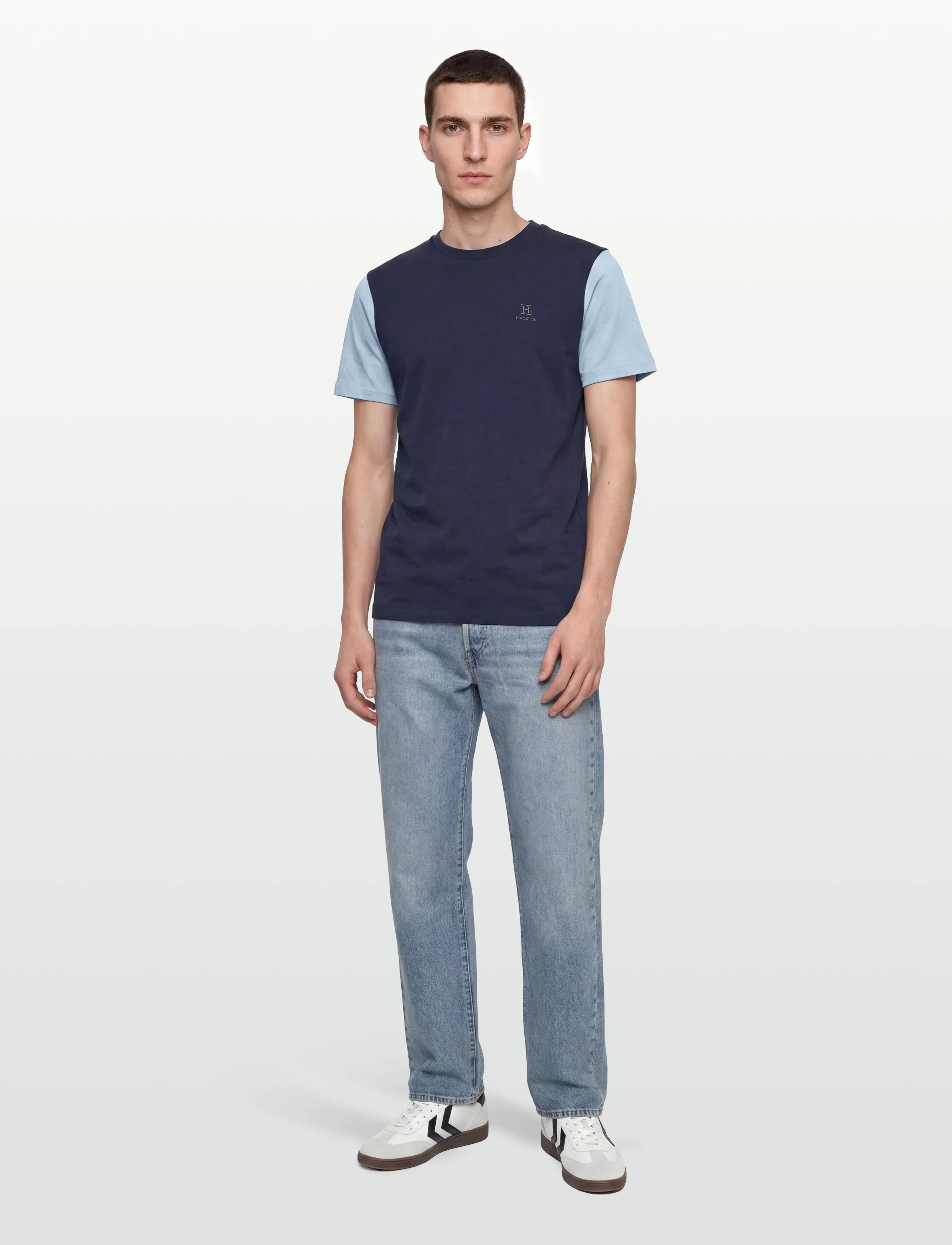 Hackett London Heritage H Multi Tee, XXL, Navy, T-Shirts > Kortærmede, Herre
