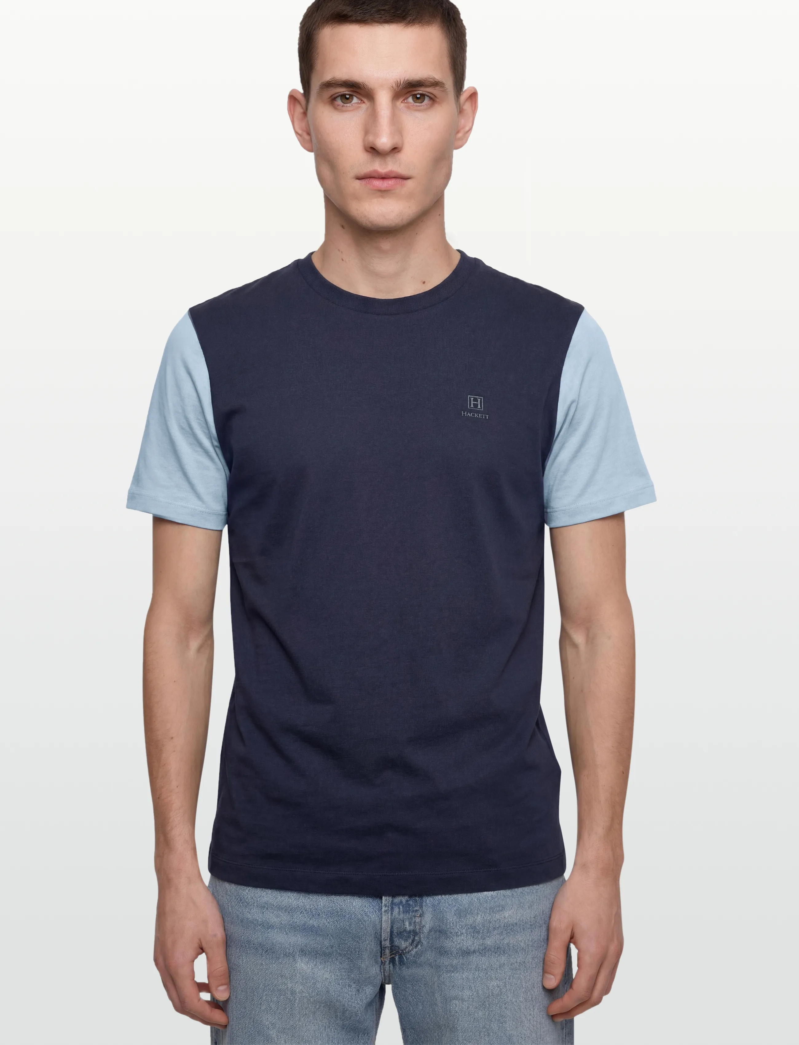 Hackett London - HERITAGE H MULTI TEE - short-sleeved t-shirts - old navy - 3