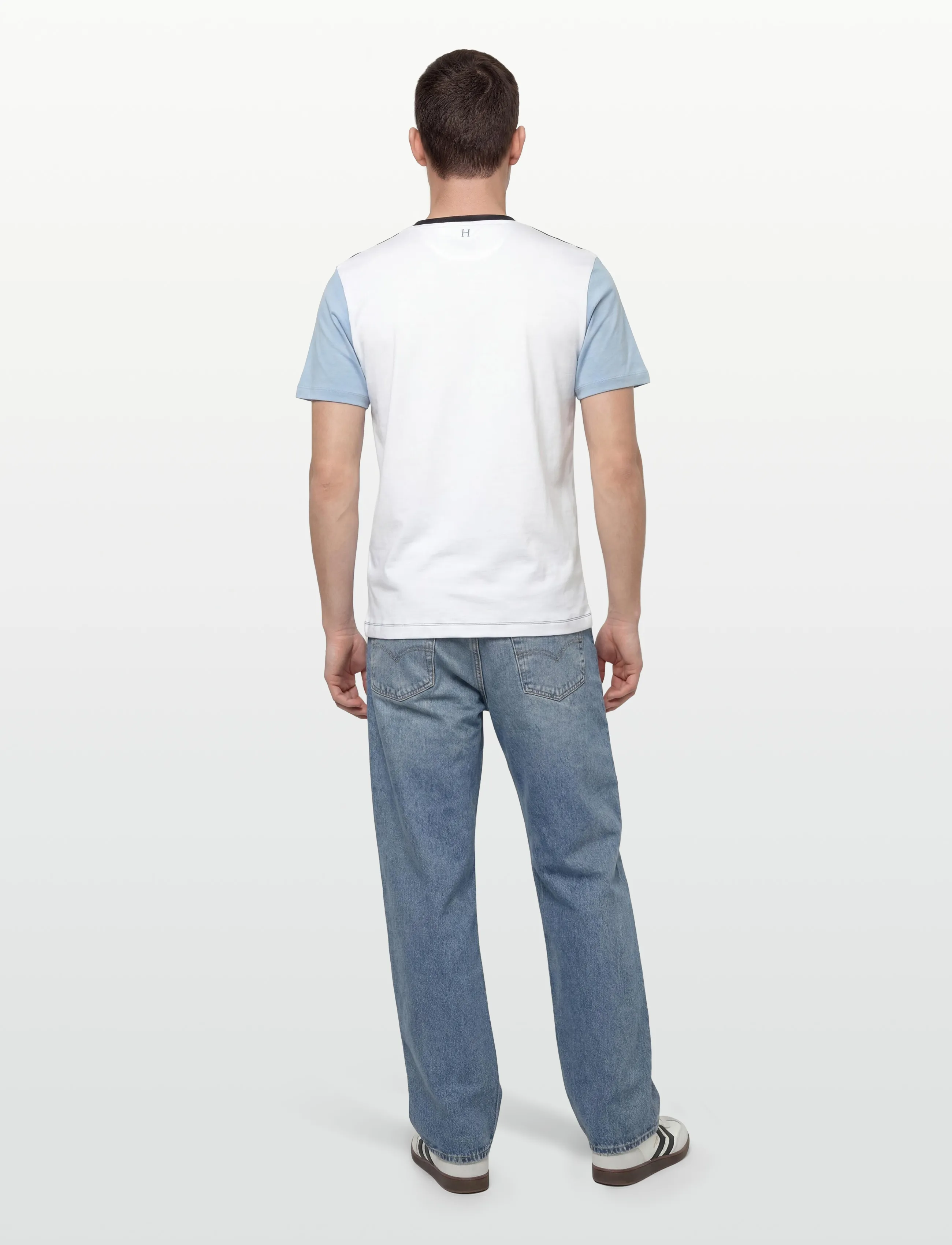 Hackett London - HERITAGE H MULTI TEE - short-sleeved t-shirts - old navy - 4