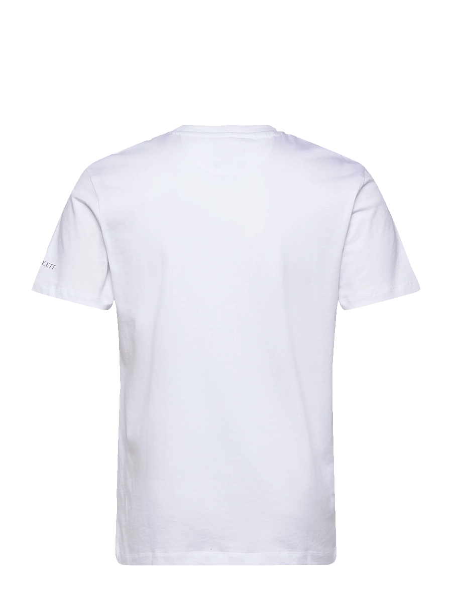Hackett London - HERITAGE LRC FLAG TEE - kurzärmelig - optic white - 2