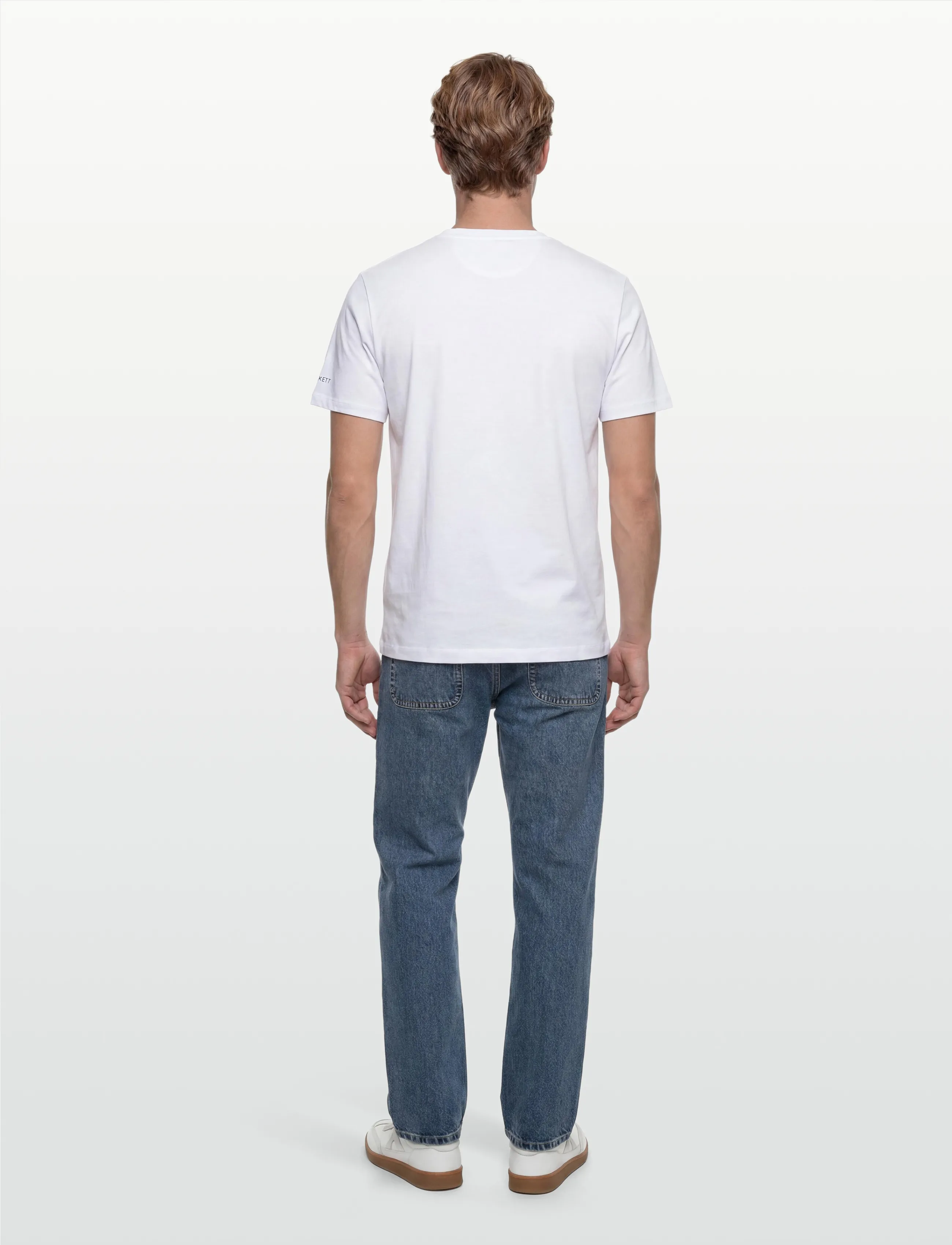 Hackett London - HERITAGE LRC FLAG TEE - short-sleeved t-shirts - optic white - 4