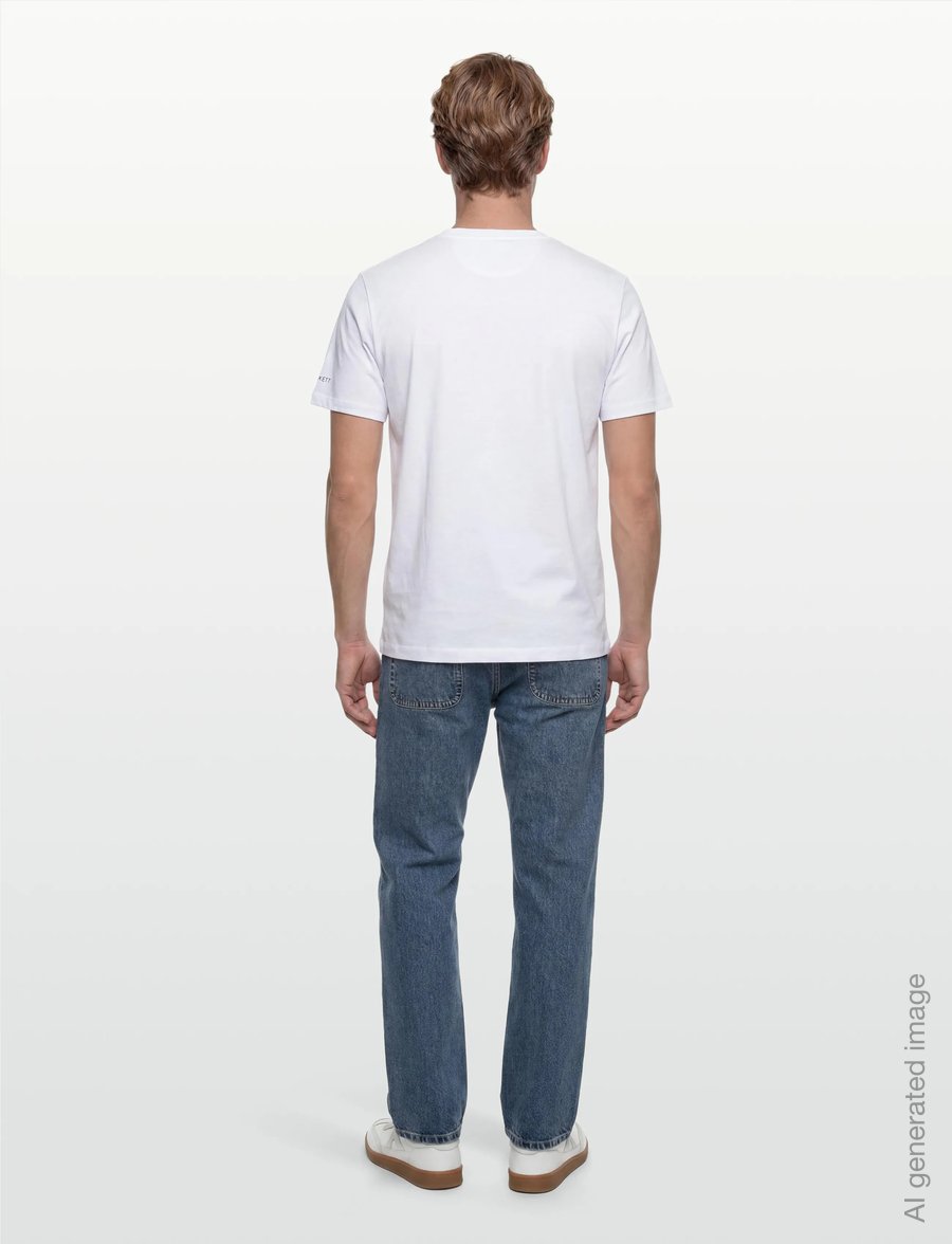 Hackett London - HERITAGE LRC FLAG TEE - kurzärmelig - optic white - 4