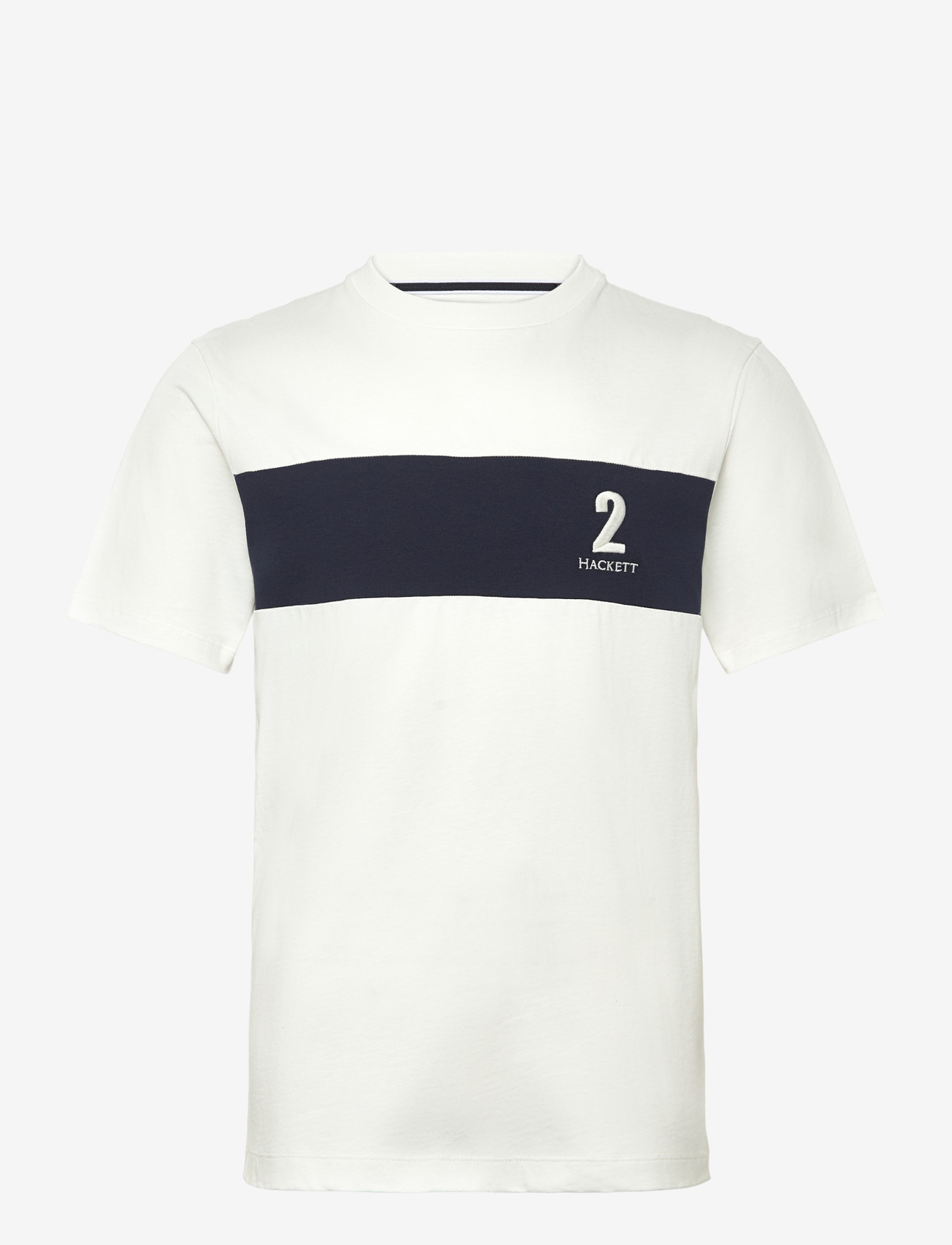 Hackett London - HERITAGE NBR PANEL T - kurzärmelig - off white - 0