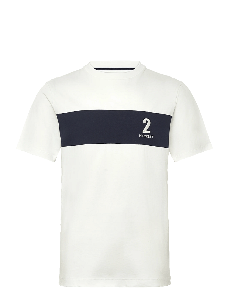 Hackett London - HERITAGE NBR PANEL T - kurzärmelig - off white - 0