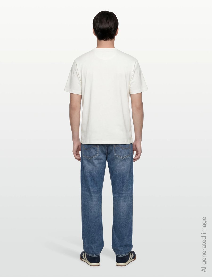 Hackett London - HERITAGE NBR PANEL T - lühikeste varrukatega t-särgid - off white - 4