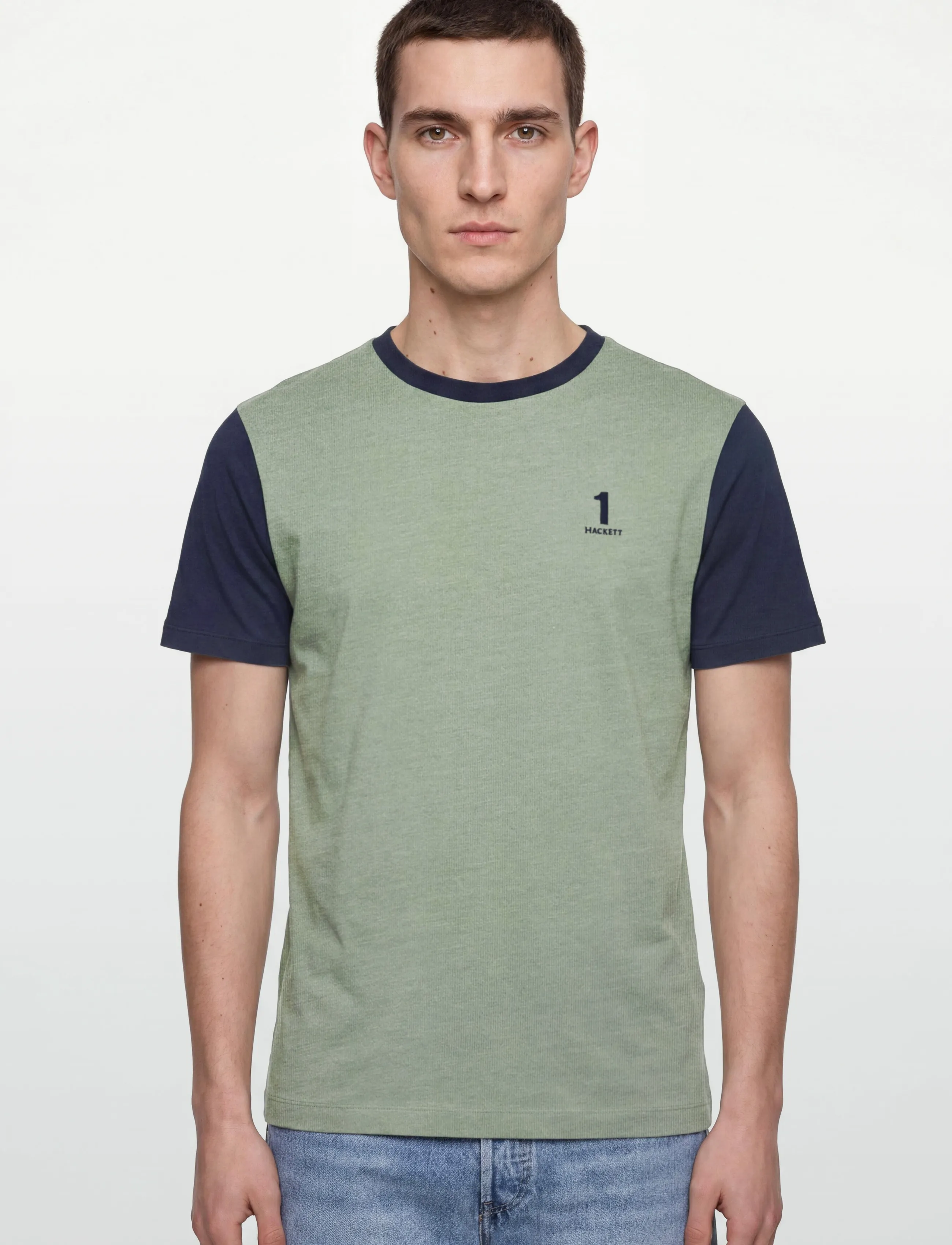 Hackett London - HERITAGE NBR MULTI T - syntymäpäivälahjat - sage green - 3