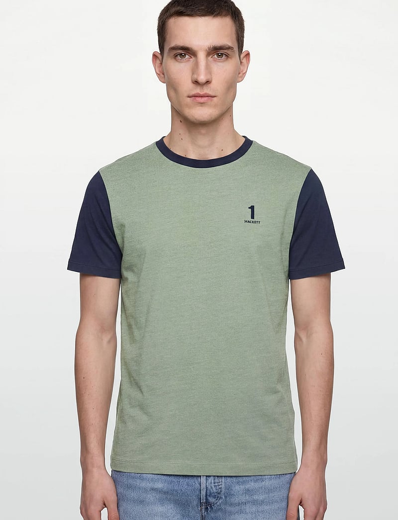 Hackett London - HERITAGE NBR MULTI T - kurzärmelig - sage green - 3