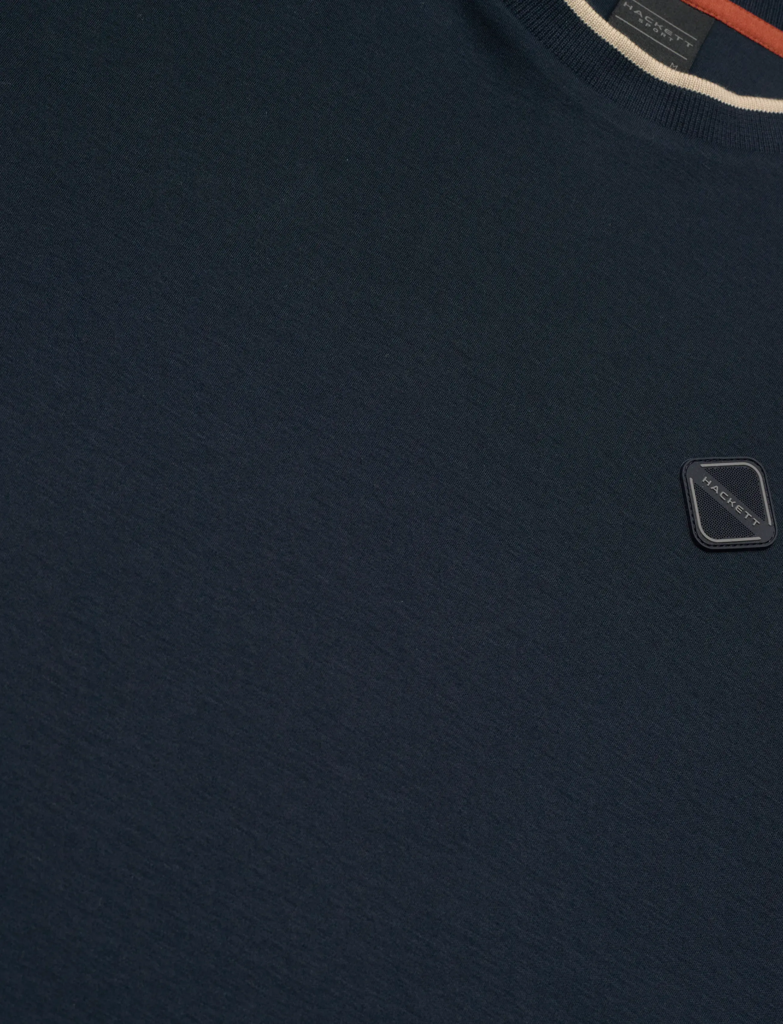 Hackett London - HS BADGE TEE - short-sleeved t-shirts - navy - 2