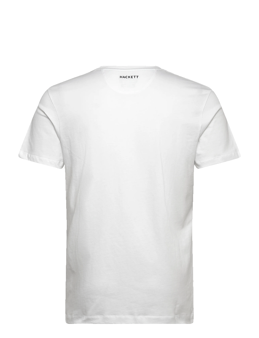 Hackett London - SS LOGO TEE - short-sleeved t-shirts - optic white - 2