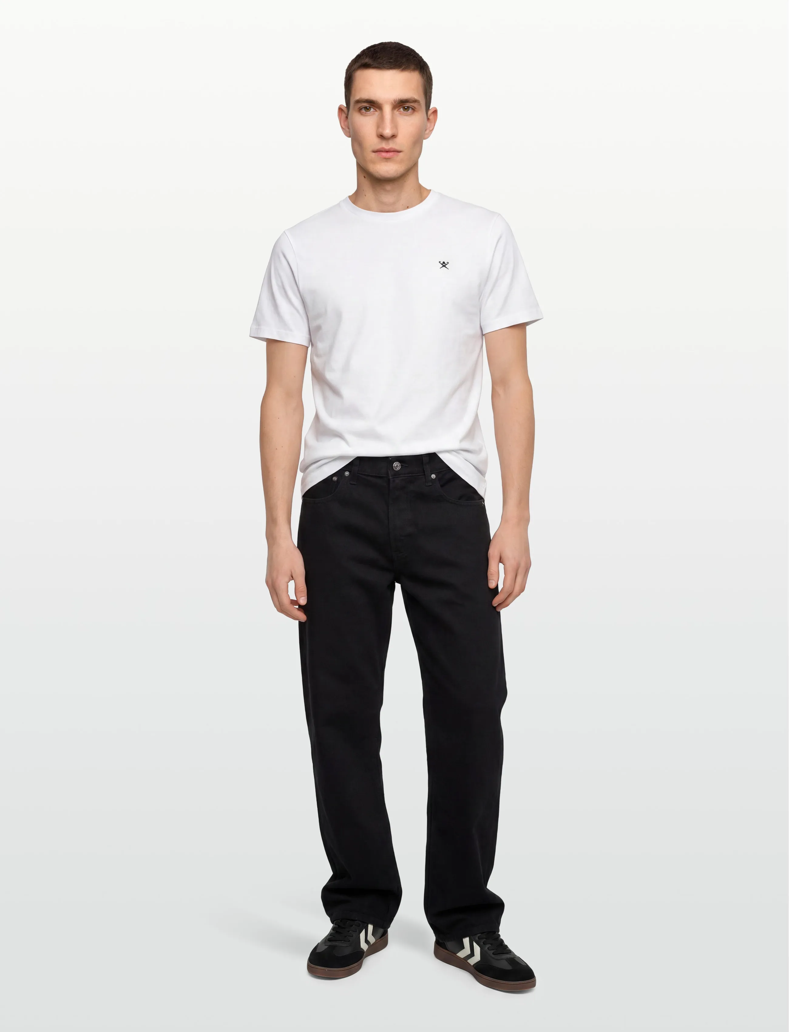 Hackett London SS LOGO TEE - Kläder - OPTIC WHITE / white