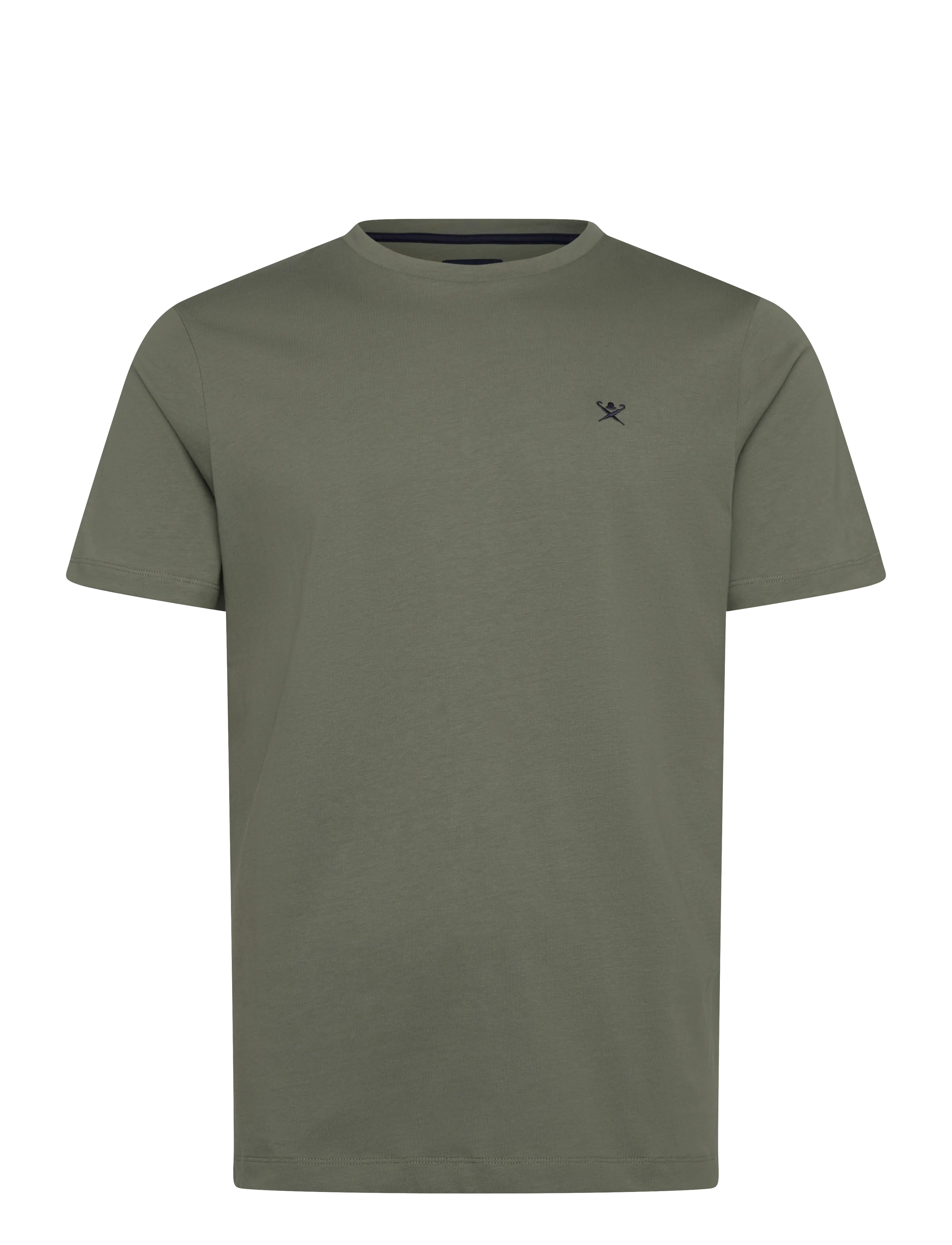 Hackett London SS LOGO TEE - T-Shirts - STONE GREEN / khaki/green