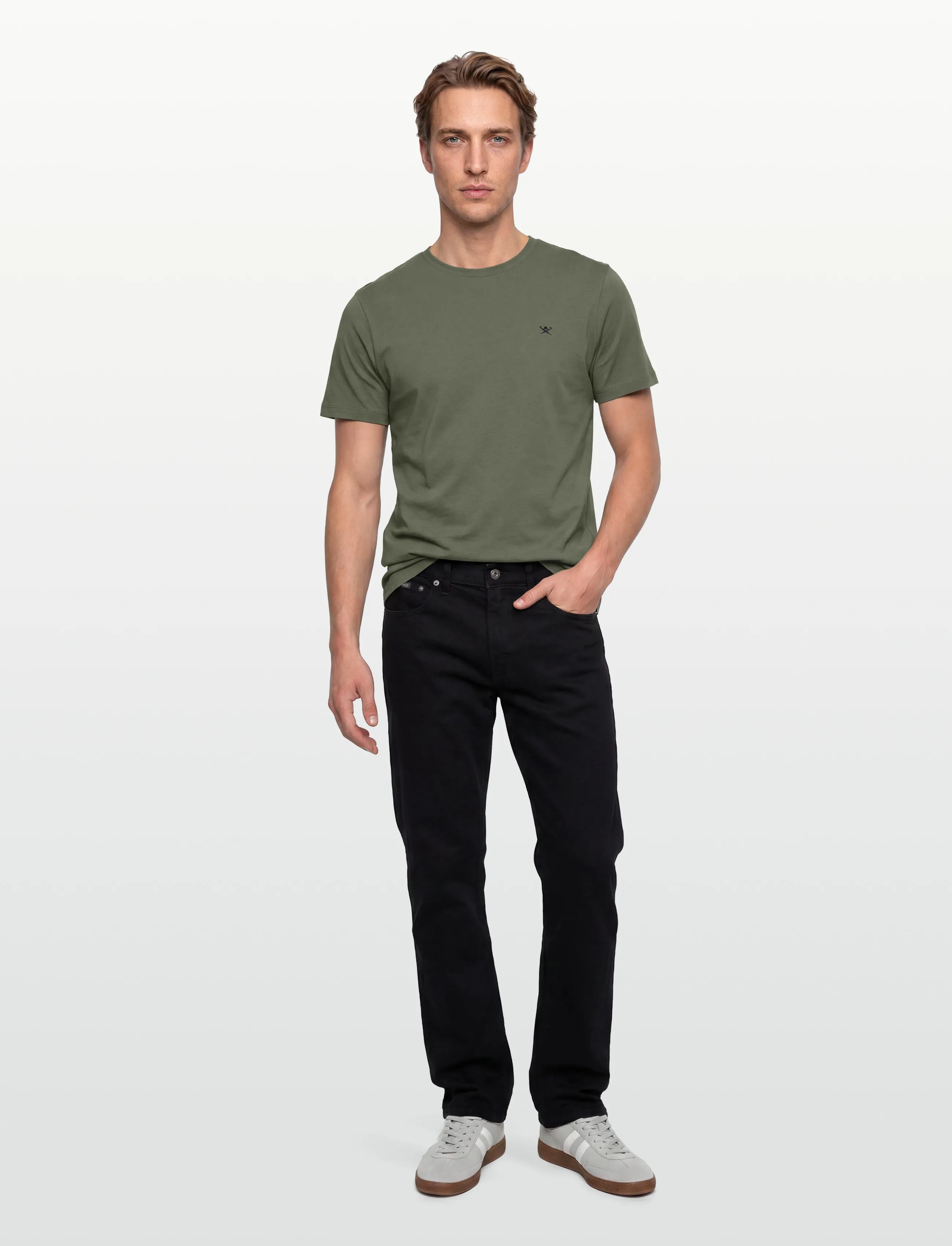 Hackett London - SS LOGO TEE - kurzärmelige - stone green - 0