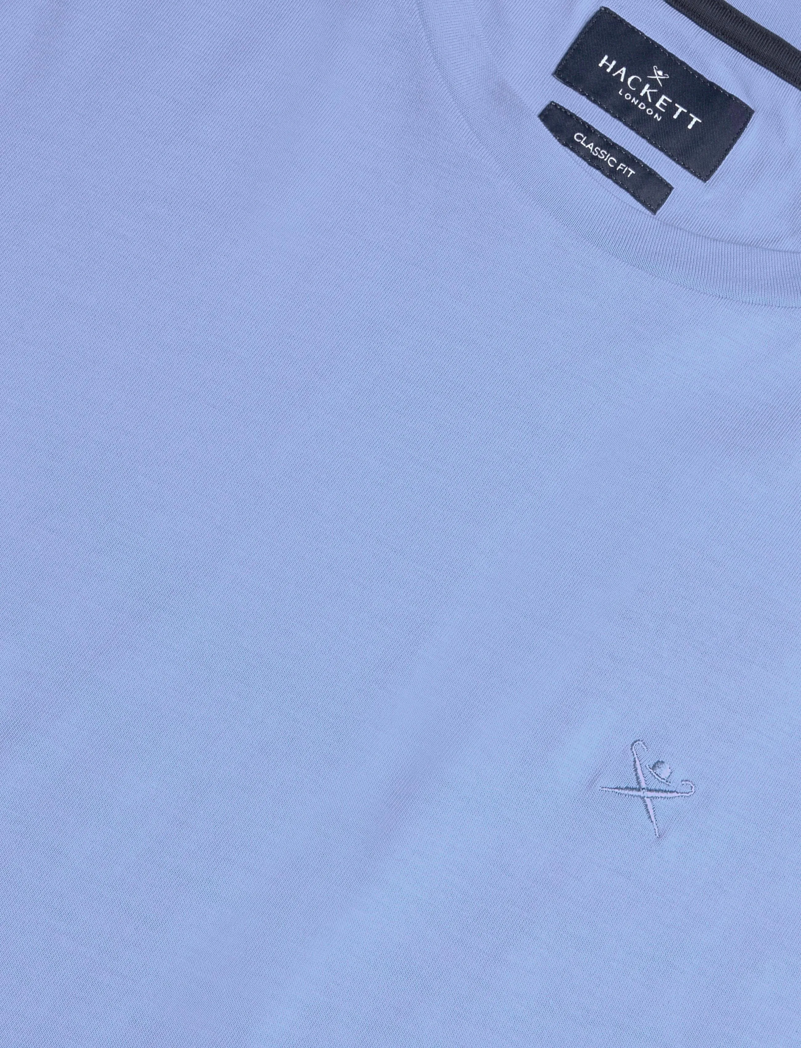 Hackett London - SS LOGO TEE - kurzärmelige t-shirts - forces blue - 2