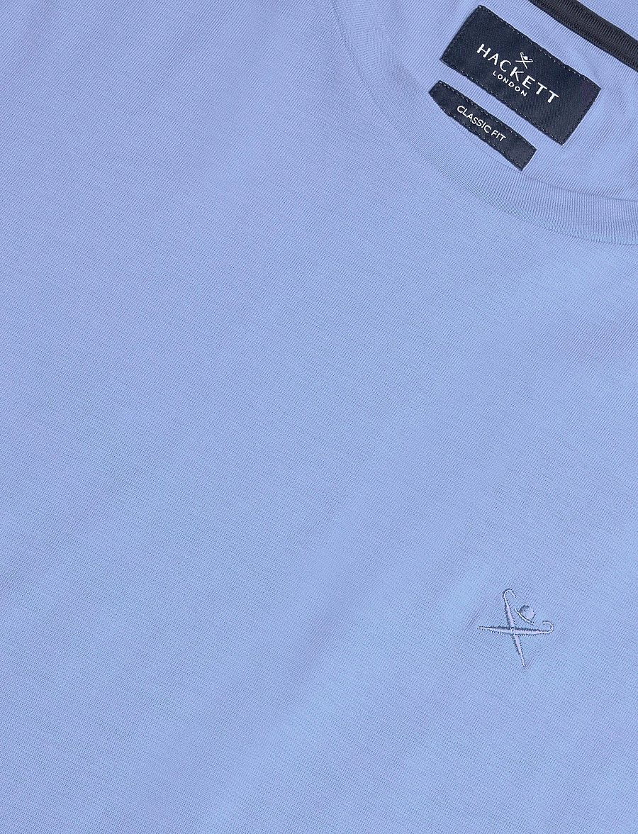 Hackett London - SS LOGO TEE - kurzärmelige t-shirts - forces blue - 2