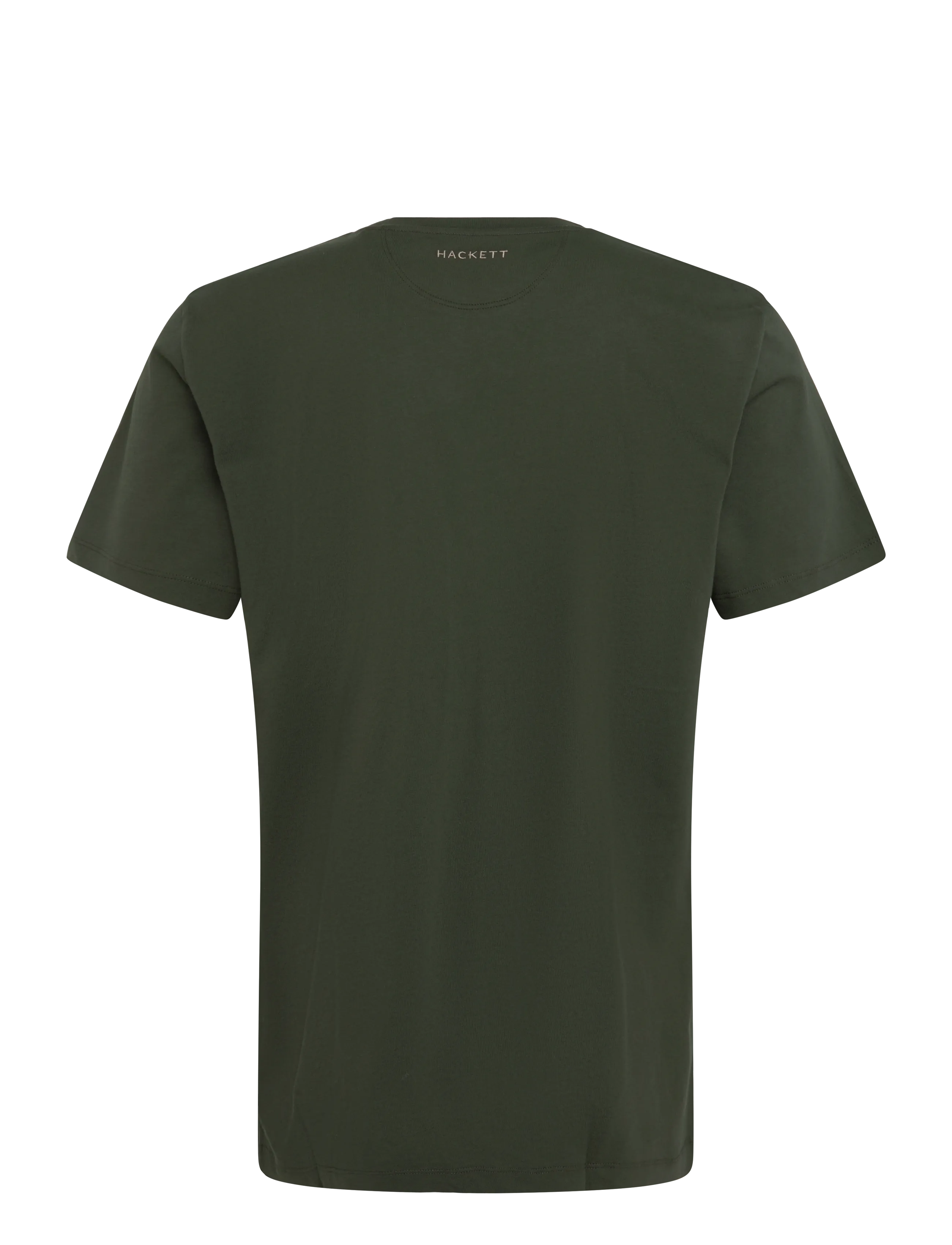 Hackett London - SS LOGO TEE - kurzärmelige t-shirts - hunter green - 1