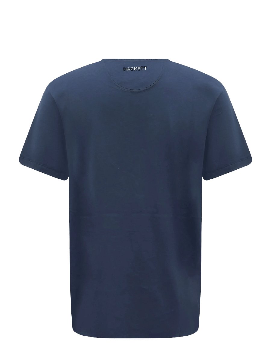 Hackett London - SS LOGO TEE - kurzärmelige t-shirts - navy - 1