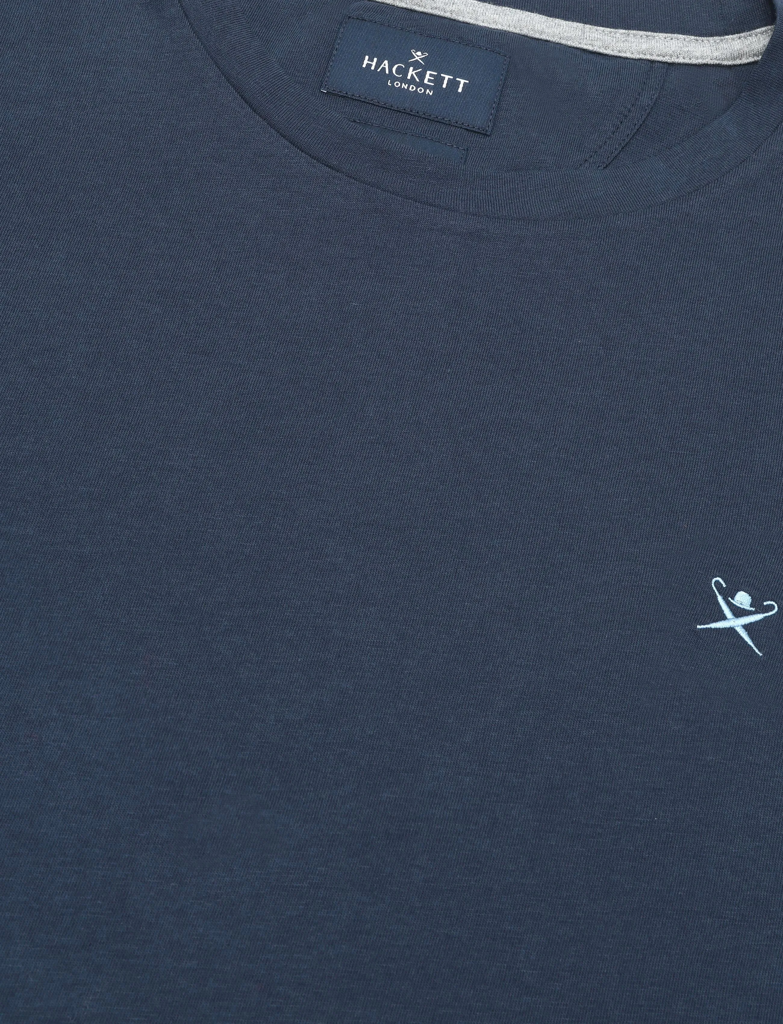 Hackett London - SS LOGO TEE - kurzärmelige t-shirts - navy - 2