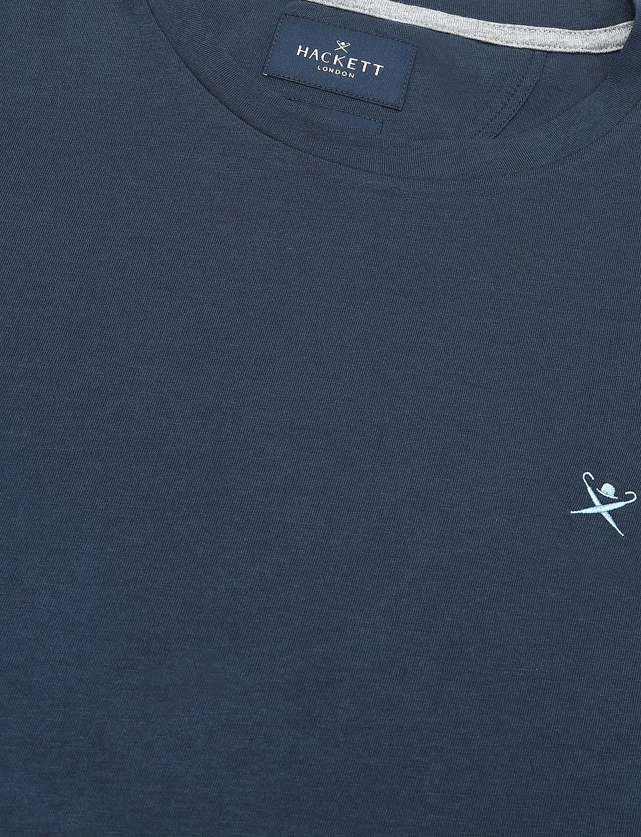 Hackett London - SS LOGO TEE - kurzärmelige t-shirts - navy - 2