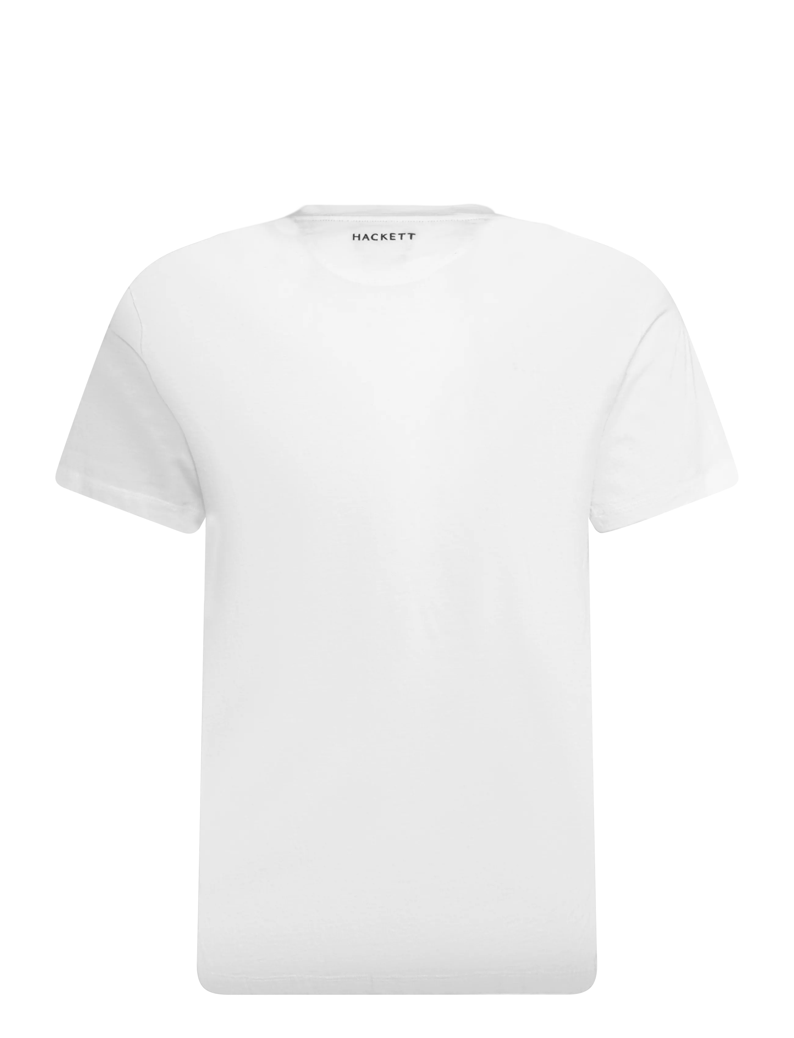 Hackett London - SS LOGO TEE - kurzärmelige t-shirts - white - 1