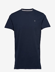 Hackett London - SS LOGO TEE - laisvalaikio marškinėliai - 5cynavy/grey - 0
