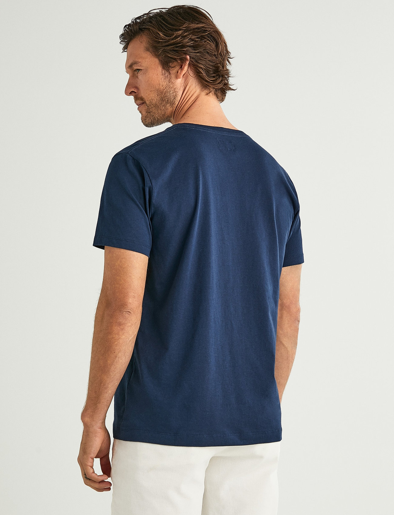 Hackett London - SS LOGO TEE - 5cynavy/grey - 3