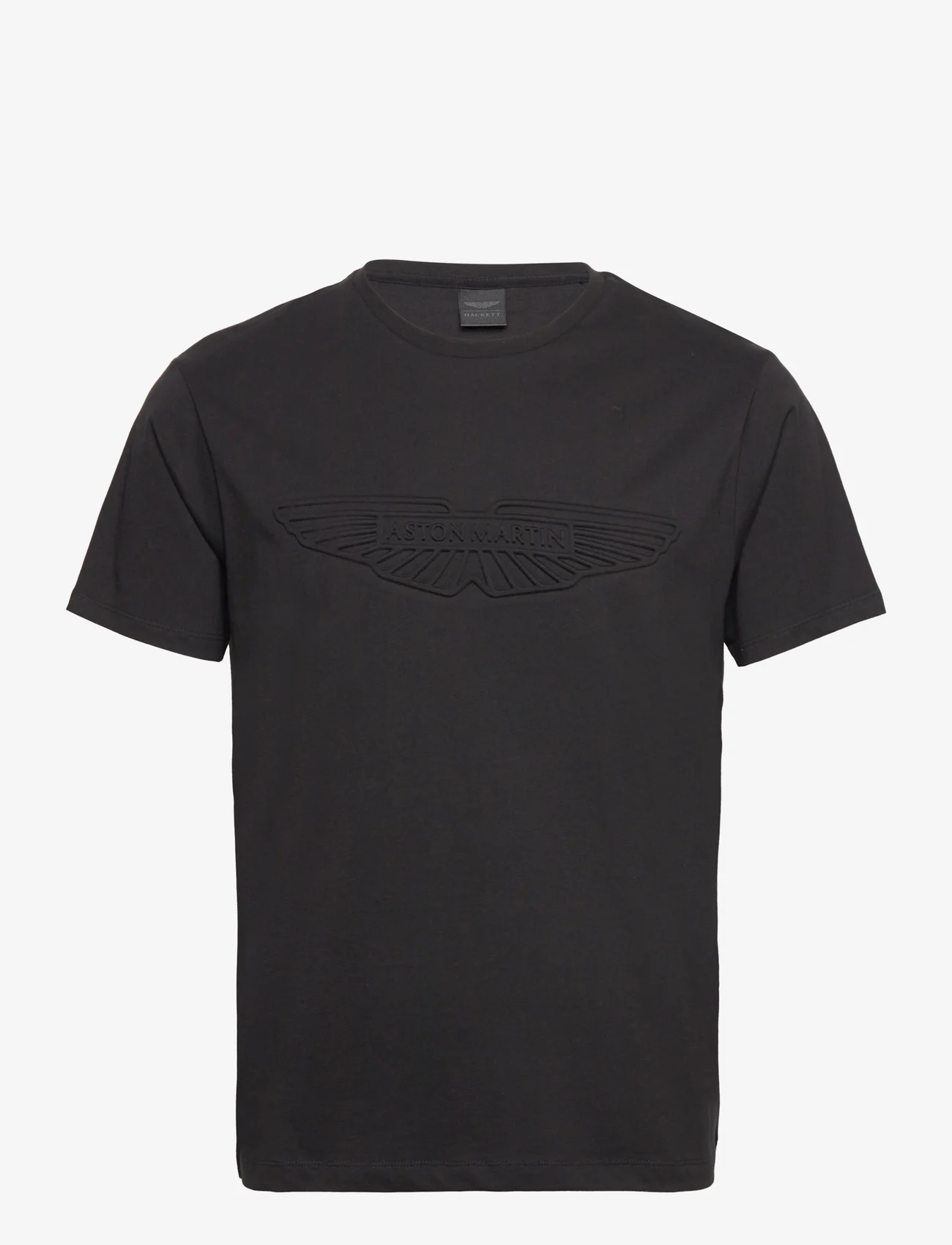 Hackett London - AM EMBOSS TEE - krótki rękaw - black - 0