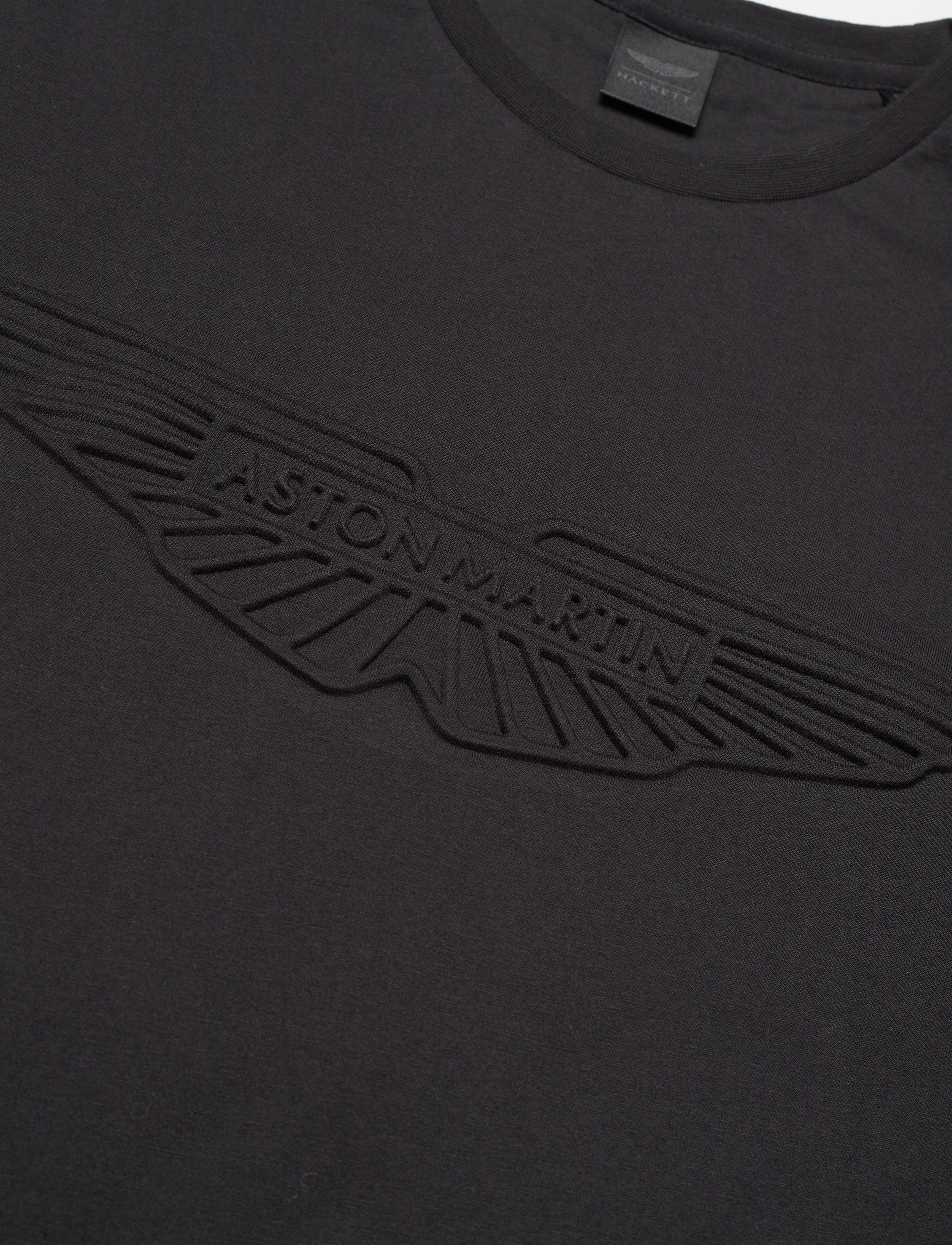 Hackett London - AM EMBOSS TEE - black - 2