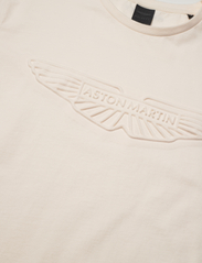 Hackett London - AM EMBOSS TEE - kortermede t-skjorter - ecru white - 2
