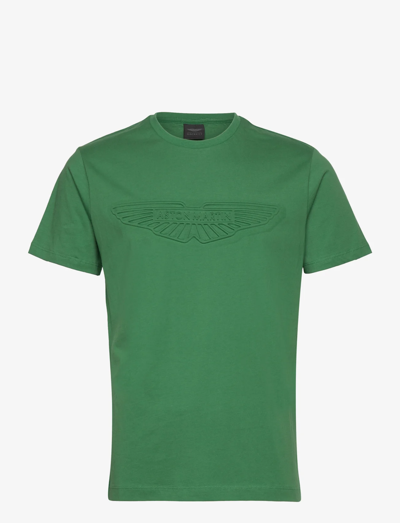 Hackett London - AM EMBOSS TEE - short-sleeved t-shirts - green - 0