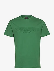 Hackett London - AM EMBOSS TEE - short-sleeved t-shirts - green - 0