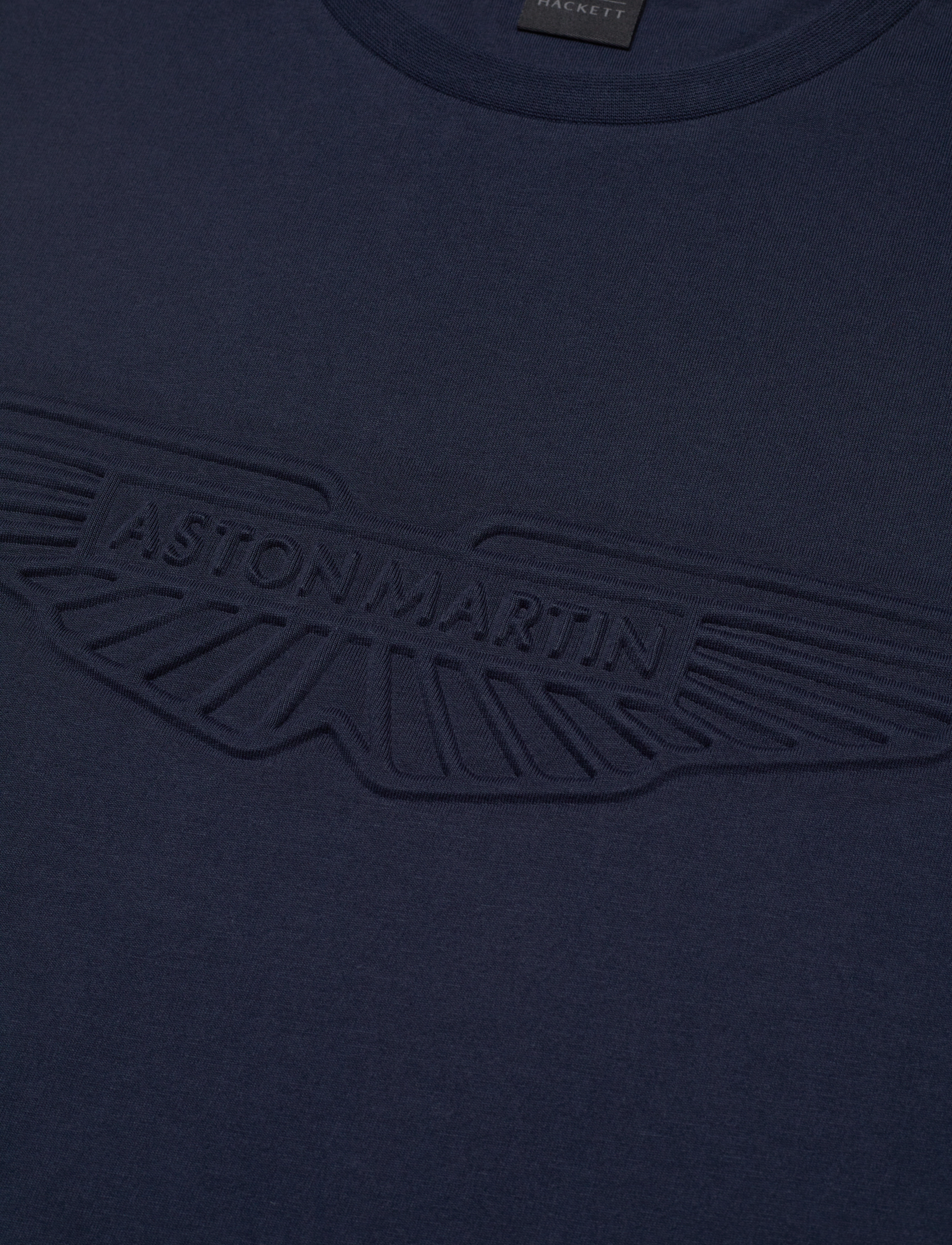 Hackett London - AM EMBOSS TEE - navy blue - 2