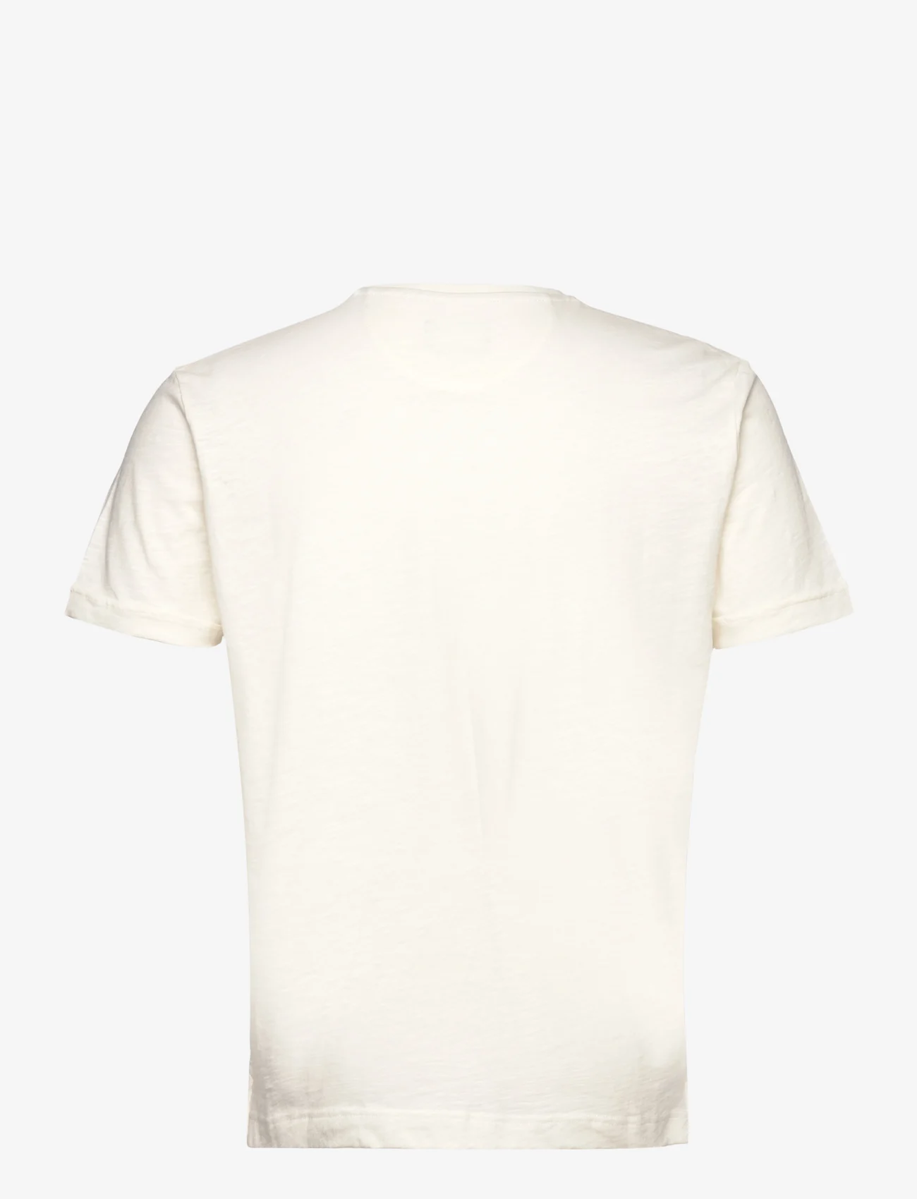 Hackett London - CTN LINEN POCKET TEE - podstawowe koszulki - off white - 1