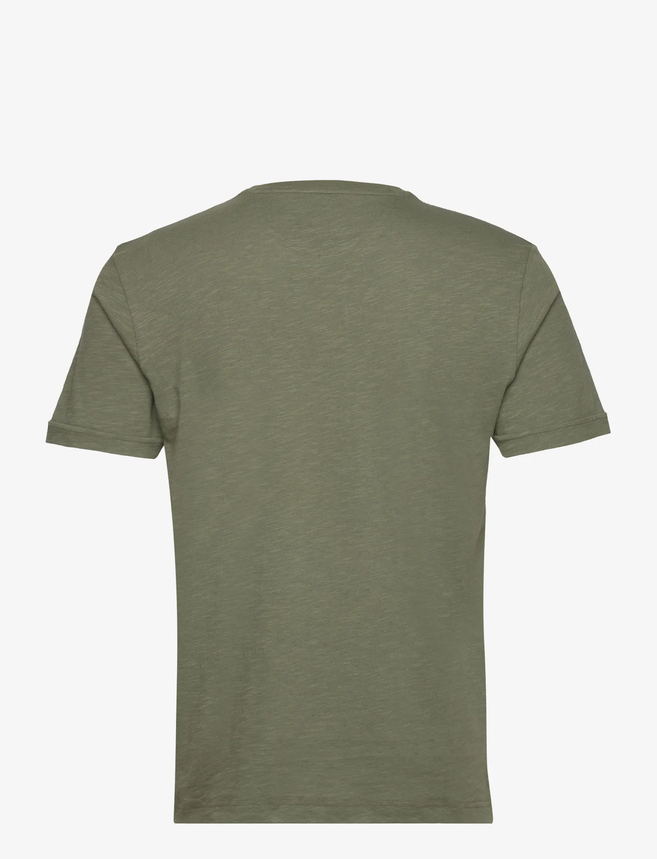 Hackett London - CTN LINEN POCKET TEE - basic t-shirts - olive green - 1