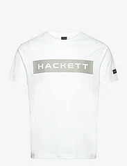 Hackett London - HS HACKETT TEE - kortärmade t-shirts - white - 0