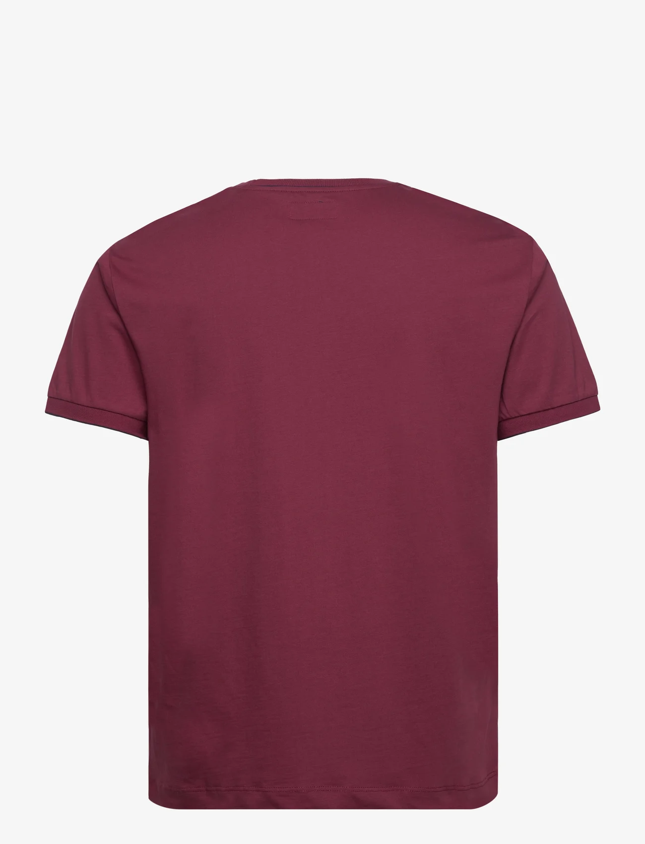 Hackett London - JERSEY TIPPED TEE - kortærmede t-shirts - berry purple - 1