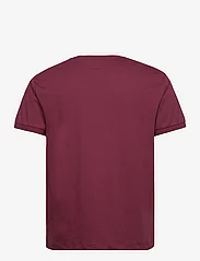 Hackett London - JERSEY TIPPED TEE - kortärmade t-shirts - berry purple - 1