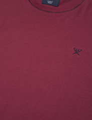 Hackett London - JERSEY TIPPED TEE - short-sleeved t-shirts - berry purple - 2