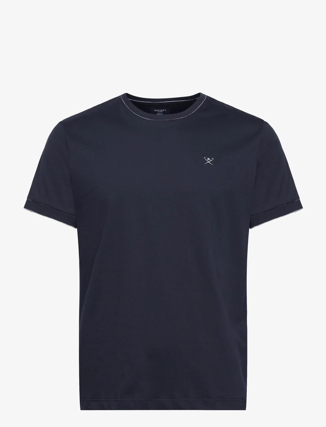 Hackett London - JERSEY TIPPED TEE - kortermede t-skjorter - navy blue - 0